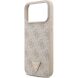 Защитный чехол Guess Leather 4G Triangle Strass MagSafe для iPhone 17 Pro Max (GUHMP17XP4TDPLP) - Pink (402886P). Фото 6 из 9