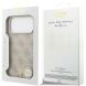 Защитный чехол Guess Leather 4G Triangle Strass MagSafe для iPhone 17 Pro Max (GUHMP17XP4TDPLP) - Pink (402886P). Фото 8 из 9