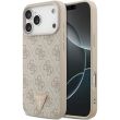 Защитный чехол Guess Leather 4G Triangle Strass MagSafe для iPhone 17 Pro Max (GUHMP17XP4TDPLP) - Pink (402886P)