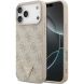 Защитный чехол Guess Leather 4G Triangle Strass MagSafe для iPhone 17 Pro Max (GUHMP17XP4TDPLP) - Pink (402886P). Фото 1 из 9