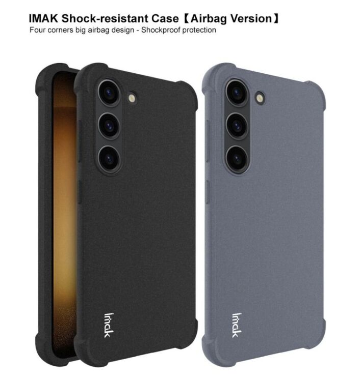 Защитный чехол IMAK Airbag Sand Case для Samsung Galaxy S23 Plus (S916) - Black: фото 5 из 11