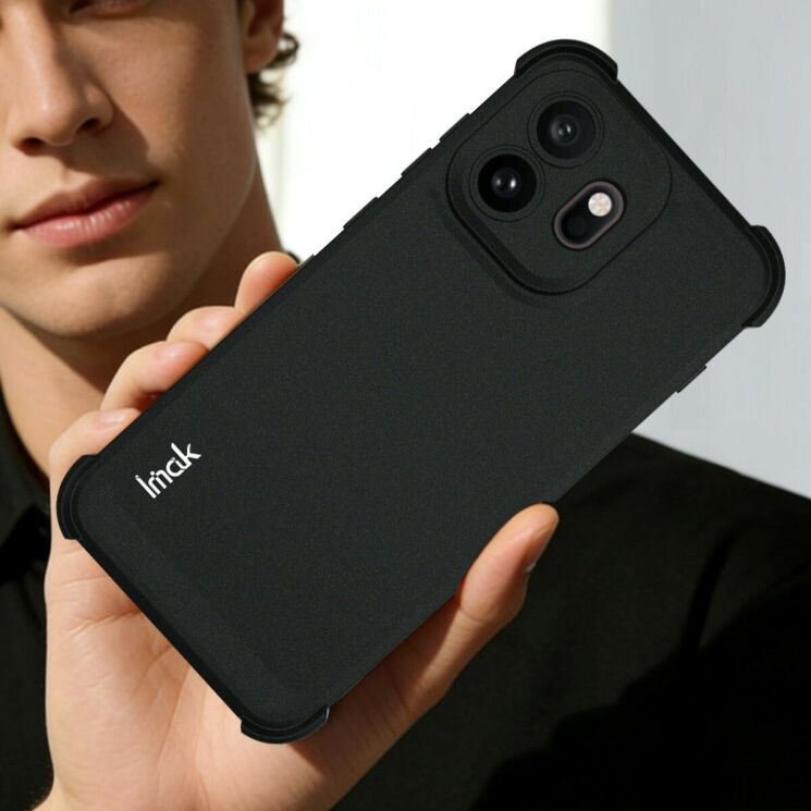 Захисний чохол IMAK Airbag Sand Case для OnePlus 15T - Matte Black: фото 4 з 9