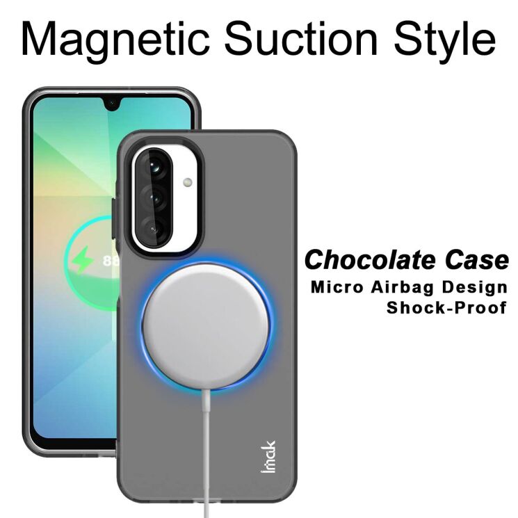 Захисний чохол IMAK Candy Series Magnetic для Samsung Galaxy A17 (A175) - Black: фото 3 з 9