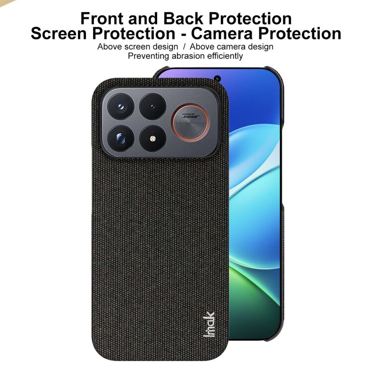 Защитный чехол IMAK Fabric Case для Xiaomi Poco F9 Ultra - Black (430130B) Защитный чехол IMAK Fabric Case для Xiaomi Poco F9 Ultra - Black: фото 6 из 8