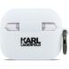 Захисний чохол Karl Lagerfeld Silicone Karl Head 3D для AirPods Pro 3 (KLAP3RUNIKH) - White (390171W). Фото 3 з 4