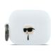 Захисний чохол Karl Lagerfeld Silicone Karl Head 3D для AirPods Pro 3 (KLAP3RUNIKH) - White (390171W). Фото 1 з 4