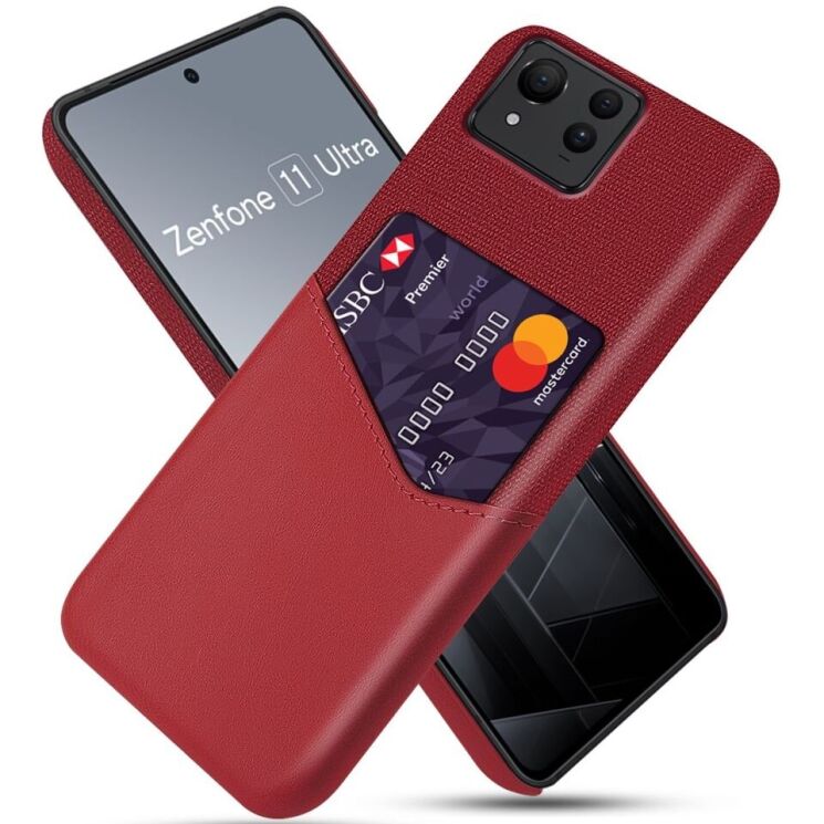 Защитный чехол KSQ Business Pocket для ASUS Zenfone 11 Ultra - Red: фото 1 из 4