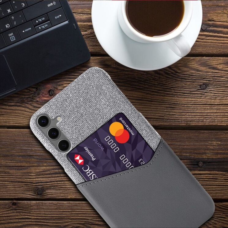 Защитный чехол KSQ Business Pocket для Samsung Galaxy S24 FE (S721) - Grey: фото 4 из 4