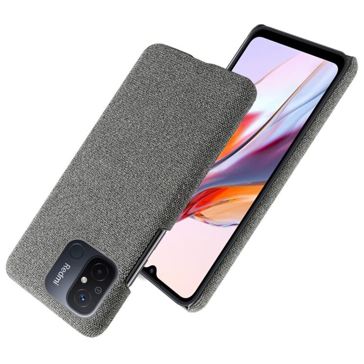 Защитный чехол KSQ Cloth Style для Xiaomi Redmi 12C - Grey: фото 3 из 5