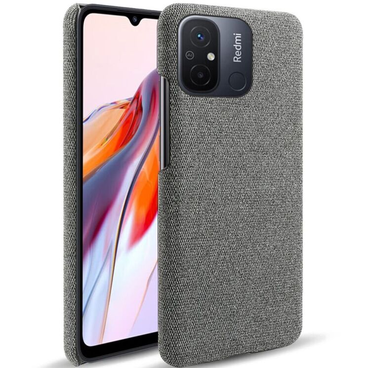 Защитный чехол KSQ Cloth Style для Xiaomi Redmi 12C - Grey: фото 1 из 5