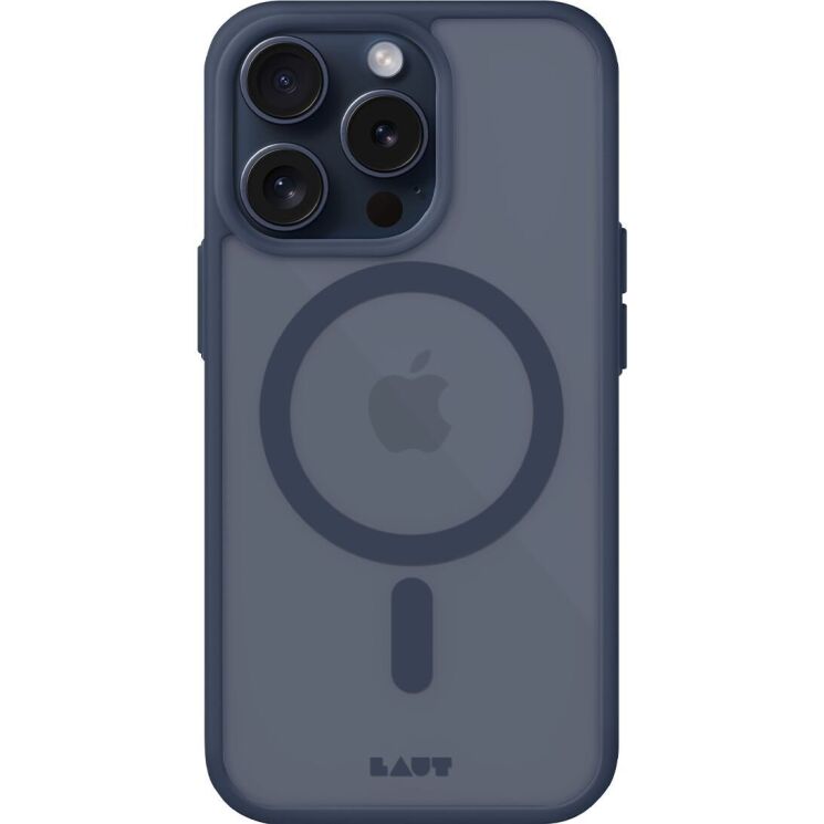 Защитный чехол Laut HUEX PROTECT для Apple iPhone 15 Pro - Dark Blue: фото 2 из 13