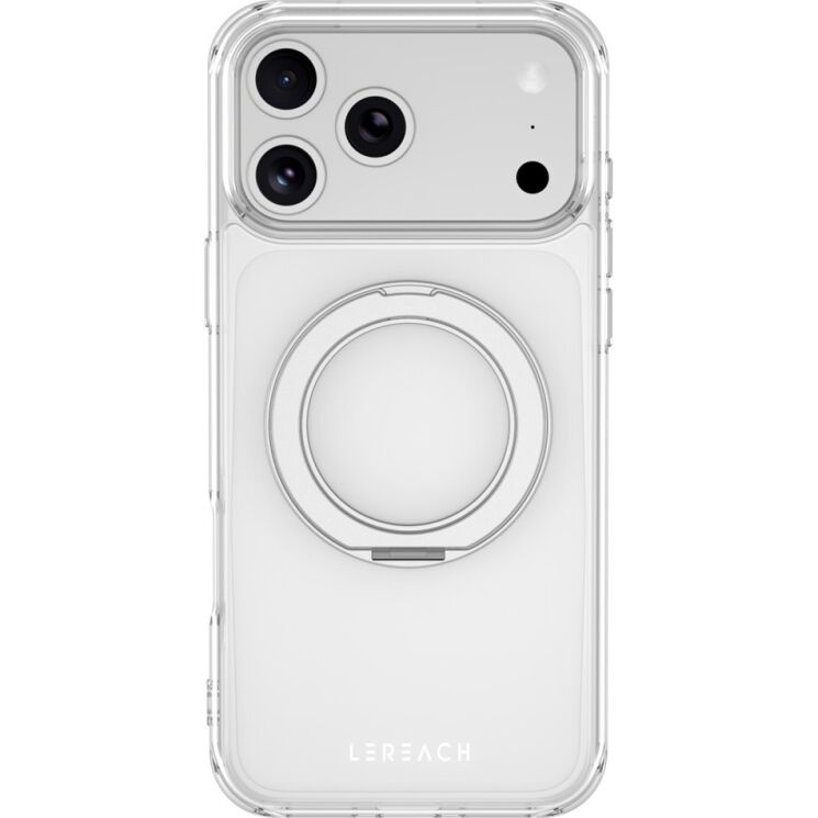 Защитный чехол LEREACH TOC Crystal MagStand (FP) для iPhone 18 Pro Max / 17 Pro Max - Transparent: фото 1 из 16