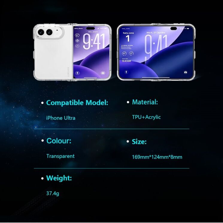 Защитный чехол LEREACH TOC Crystal Series (FF) для iPhone Duo - Transparent (435024T) Защитный чехол LEREACH TOC Crystal Series (FF) для iPhone Duo - Transparent: фото 18 из 18