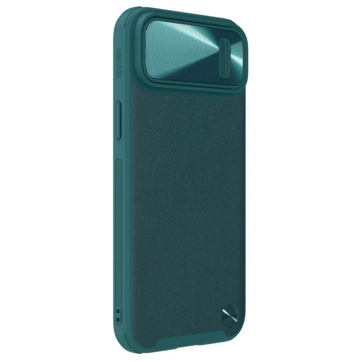 Защитный чехол NILLKIN CamShield Leather Case для Apple iPhone 14 - Green: фото 4 из 15