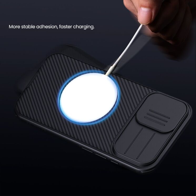 Захисний чохол NILLKIN CamShield Pro (with MagSafe Support) для Apple iPhone 17 - Black: фото 14 з 18
