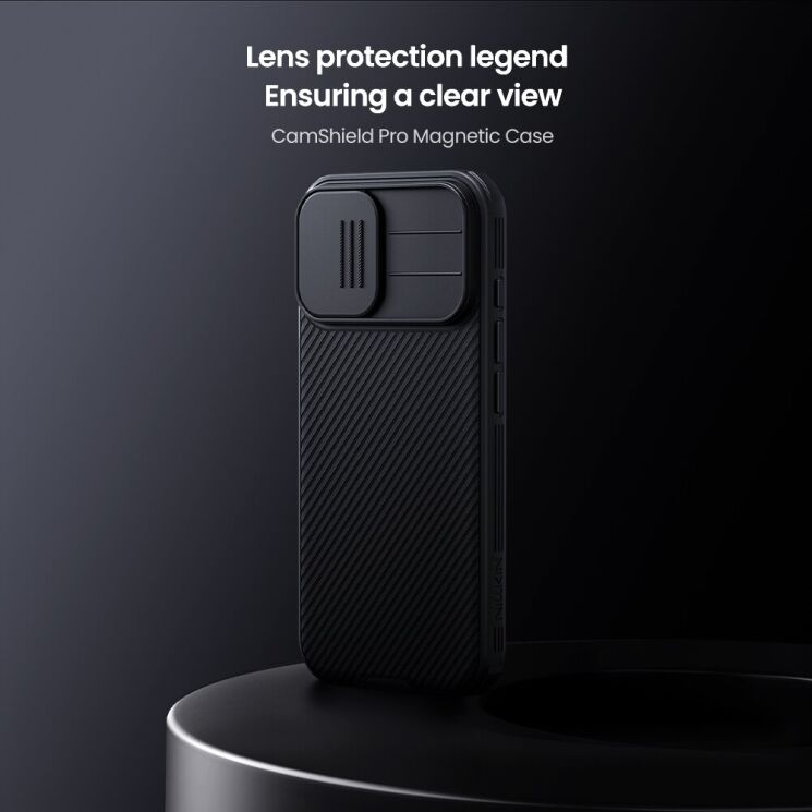 Захисний чохол NILLKIN CamShield Pro (with MagSafe Support) для Apple iPhone 17 - Black: фото 6 з 18