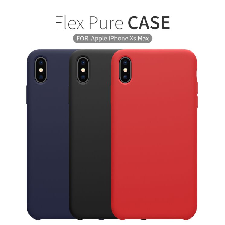 Захисний чохол NILLKIN Flex Pure Series для Apple iPhone XS Max - Red: фото 4 з 13