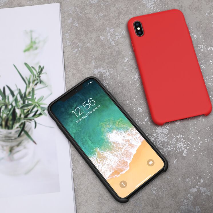 Захисний чохол NILLKIN Flex Pure Series для Apple iPhone XS Max - Red: фото 11 з 13