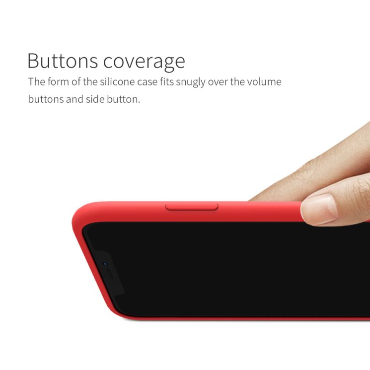 Захисний чохол NILLKIN Flex Pure Series для Apple iPhone XS Max - Red: фото 7 з 13