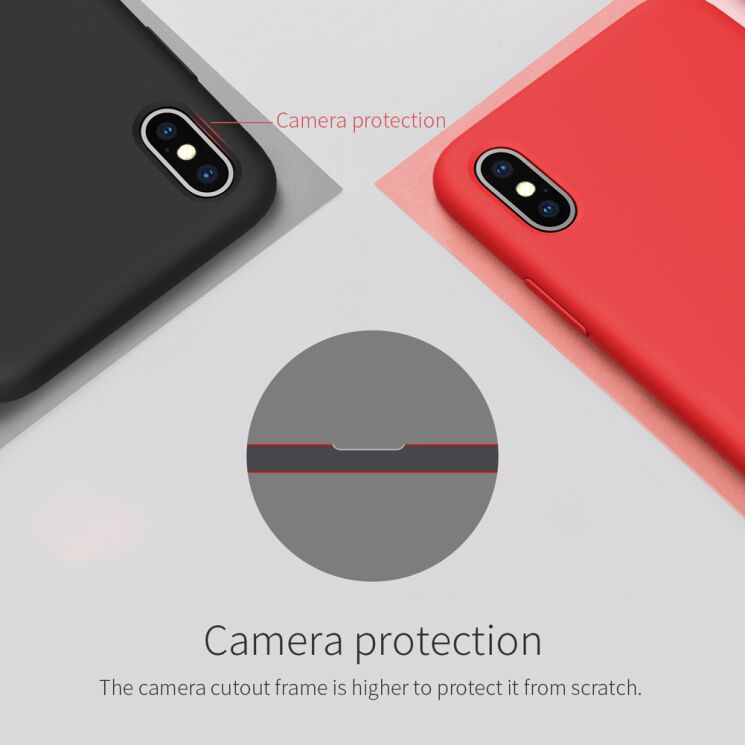 Захисний чохол NILLKIN Flex Pure Series для Apple iPhone XS Max - Red: фото 8 з 13