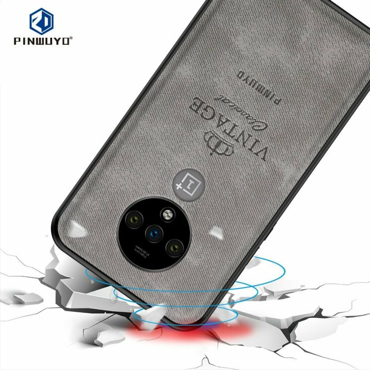 Защитный чехол PINWUYO Vintage Series для OnePlus 7T - Grey: фото 2 из 15