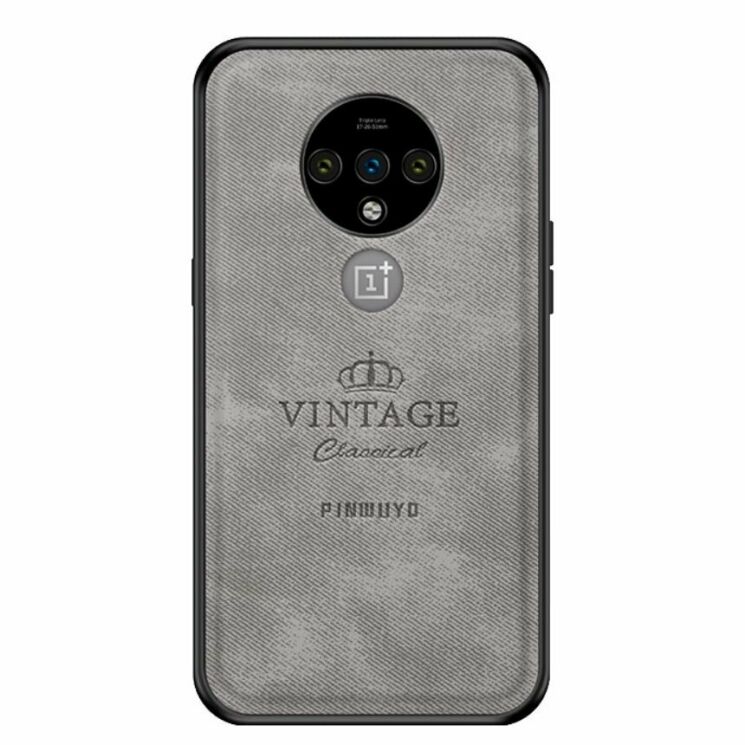 Защитный чехол PINWUYO Vintage Series для OnePlus 7T - Grey: фото 1 из 15