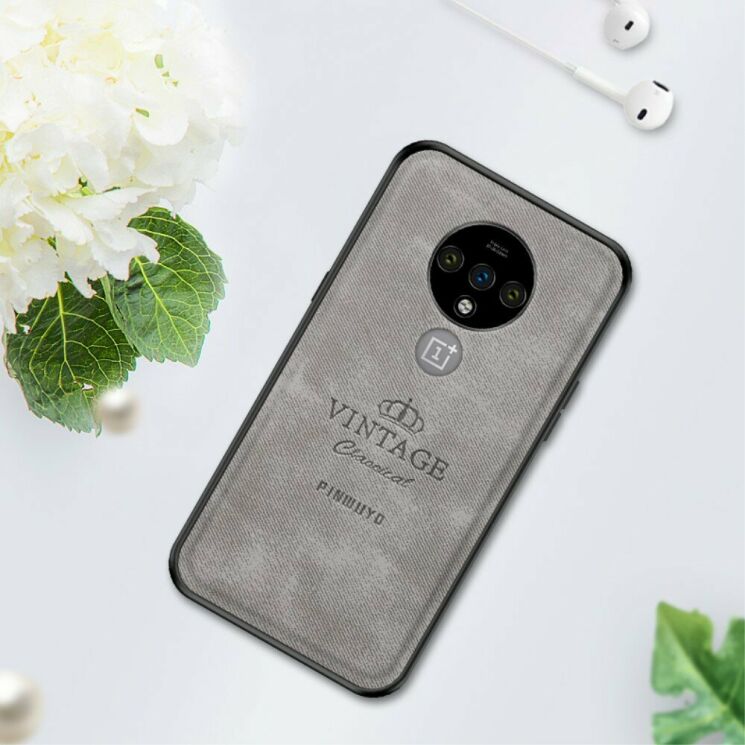 Защитный чехол PINWUYO Vintage Series для OnePlus 7T - Grey: фото 3 из 15