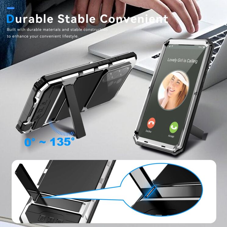 Захисний чохол R-JUST Armor Core для Samsung Galaxy S26 Ultra (S948) - Black: фото 7 з 8