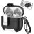 Захисний чохол Reframe Leather Texture для Apple AirPods 4 - Black / White: фото 1 з 6