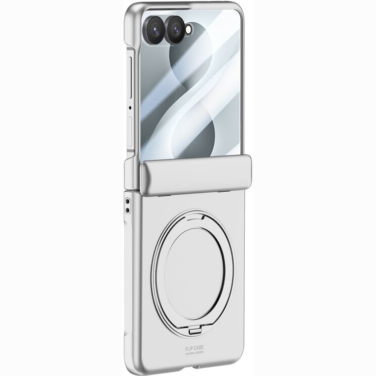 Захисний чохол Reframe Ring Stand Case для Samsung Galaxy Flip 8 - Silver: фото 3 з 13