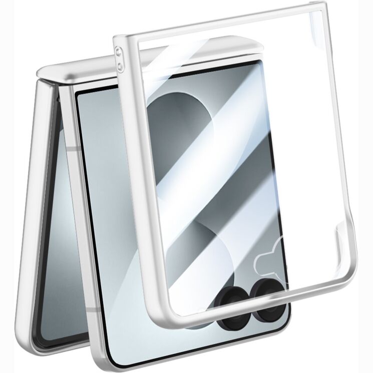 Захисний чохол Reframe Ring Stand Case для Samsung Galaxy Flip 8 - Silver: фото 5 з 13