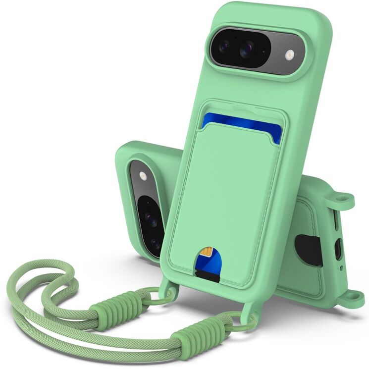 Защитный чехол Reframe Silicone Holder для Google Pixel 9 - Green: фото 1 из 8