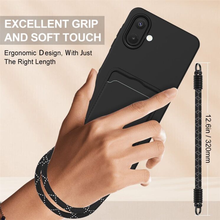 Захисний чохол Reframe Silicone Holder для Samsung Galaxy A07 (A075) - Black: фото 3 з 7