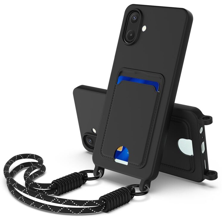 Захисний чохол Reframe Silicone Holder для Samsung Galaxy A07 (A075) - Black: фото 1 з 7