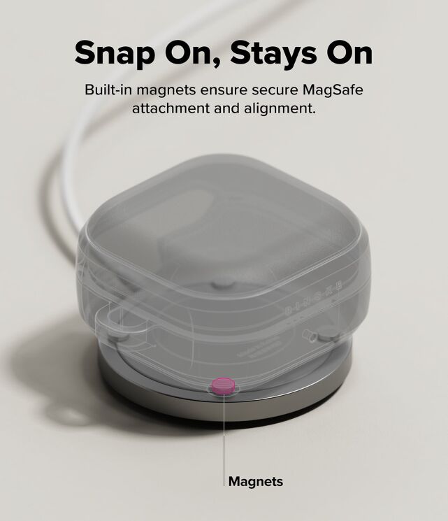 Защитный чехол Ringke Onyx Magnetic для Samsung Galaxy Buds 4 / Buds 4 Pro (8800328816800) - Black: фото 4 из 13