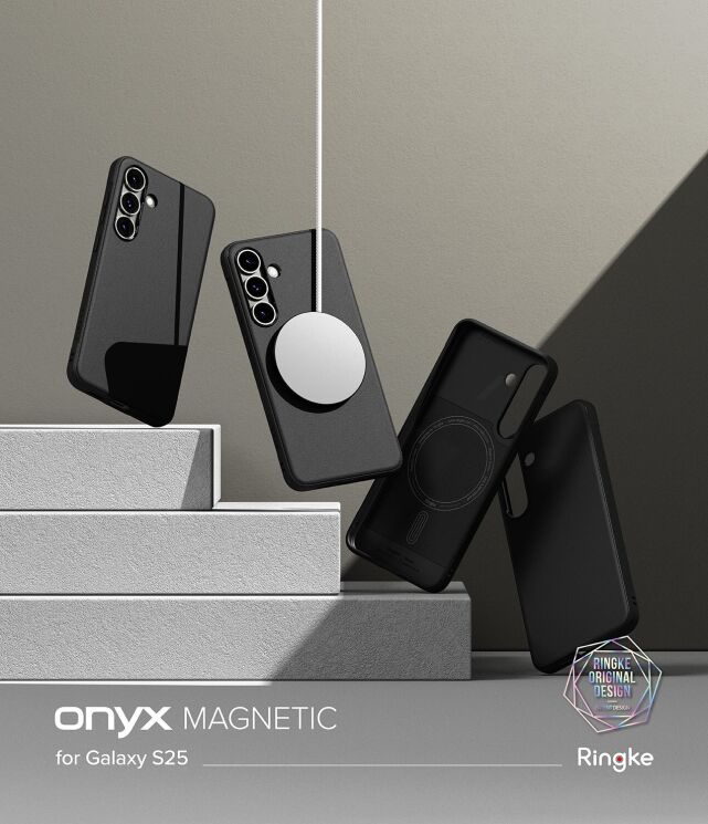 Захисний чохол Ringke Onyx Magnetic (FP) для Samsung Galaxy S25 (S931) 8800274968356 - Black: фото 2 з 17
