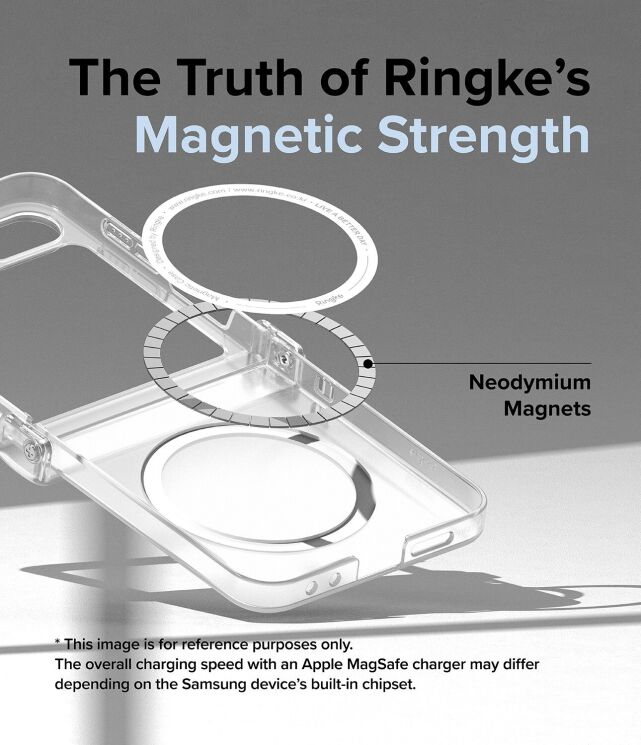 Защитный чехол Ringke Slim Hinge Magnetic для Samsung Galaxy Flip 6 (8809961787676) - Matte Clear: фото 6 из 22