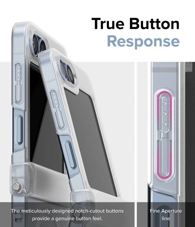 Защитный чехол Ringke Slim Hinge Magnetic для Samsung Galaxy Flip 6 (8809961787676) - Matte Clear: фото 16 из 22