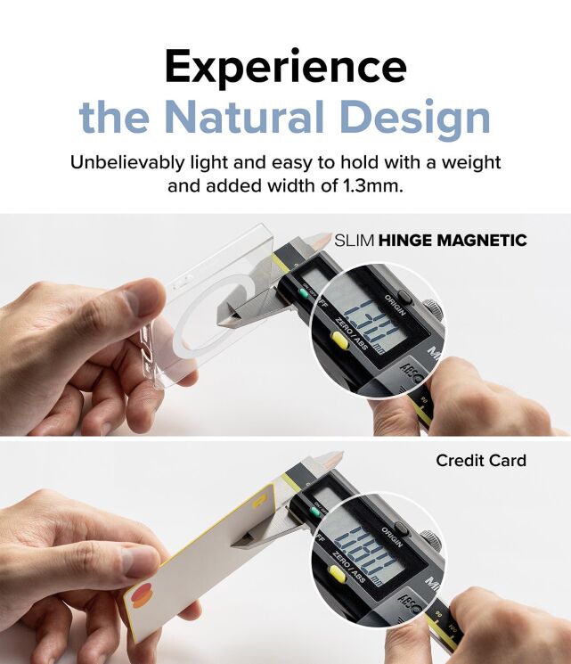 Защитный чехол Ringke Slim Hinge Magnetic для Samsung Galaxy Flip 6 (8809961787676) - Matte Clear: фото 8 из 22