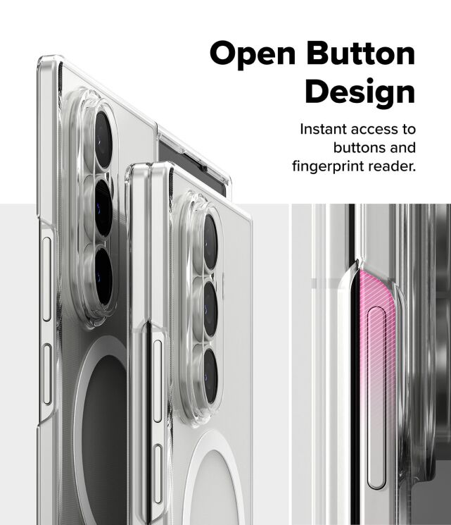 Захисний чохол Ringke Slim Magnetic для Samsung Galaxy Fold 7 - Clear: фото 14 з 23