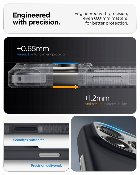 Защитный чехол Spigen Nano Pop (MagFit) для iPhone 17 Pro (ACS10328) - Black Sesame: фото 12 из 14