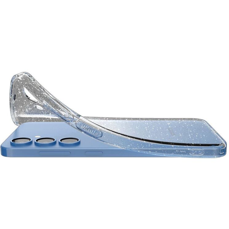 Защитный чехол Spigen (SGP) Liquid Crystal Glitter для Samsung Galaxy S25 Plus (S936) ACS08976 - Crystal Quartz: фото 8 из 15