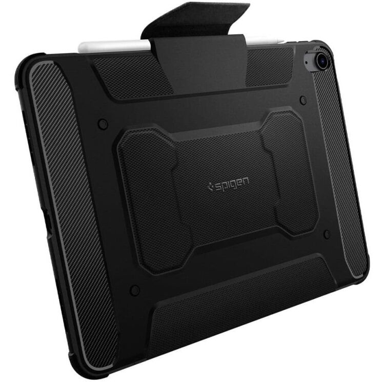 Защитный чехол Spigen (SGP) Rugged Armor Pro для Apple iPad Air 11 M3/M2 (2025/2024) / Air 4 / 5 10.9 (2020/2022) ACS02054 - Black: фото 6 из 19