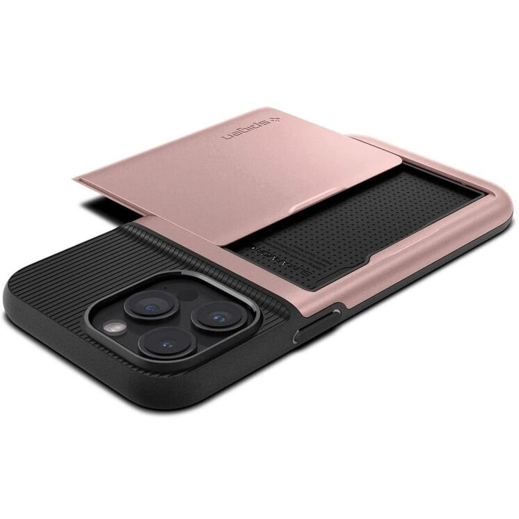 Защитный чехол Spigen (SGP) Slim Armor CS для Apple iPhone 15 Pro - Rose Gold: фото 6 из 18
