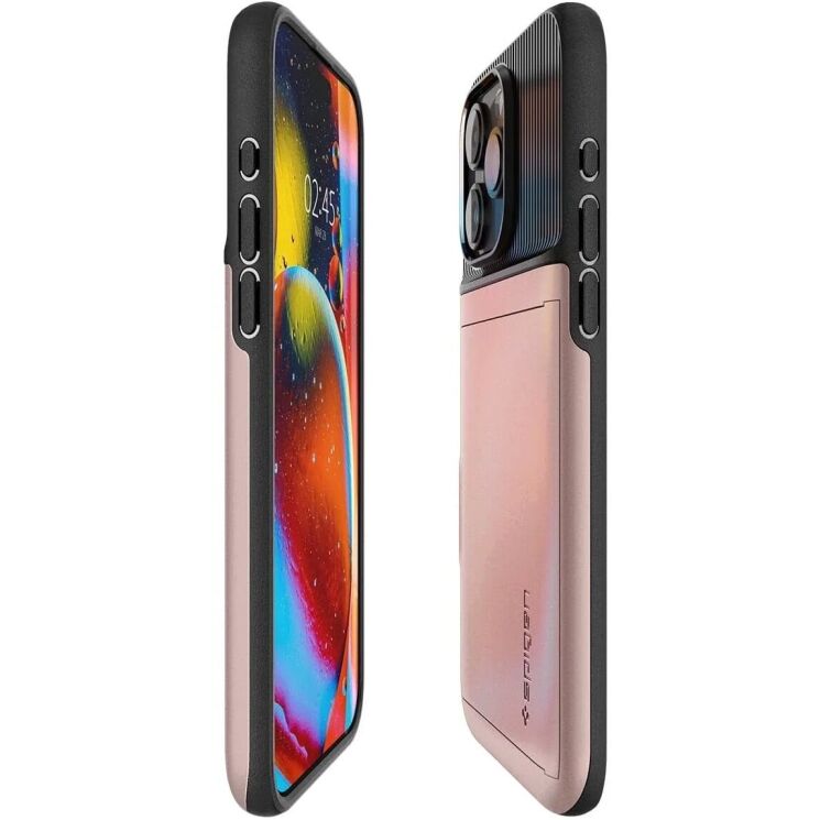 Защитный чехол Spigen (SGP) Slim Armor CS для Apple iPhone 15 Pro - Rose Gold: фото 7 из 18