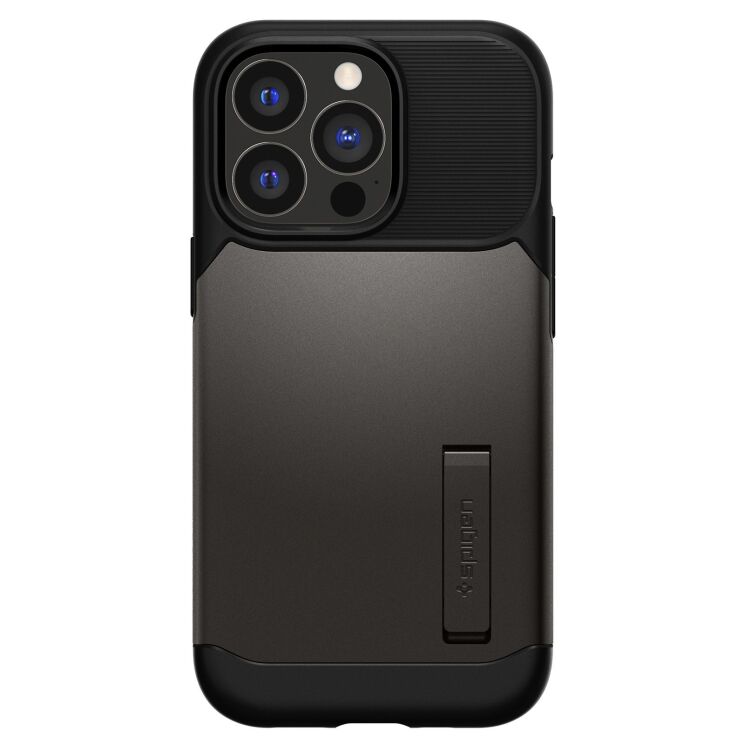Защитный чехол Spigen (SGP) Slim Armor для Apple iPhone 13 Pro - Gunmetal: фото 2 из 4