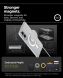 Захисний чохол Spigen (SGP) Ultra Hybrid (MagFit) для Samsung Galaxy S25 Edge (S937) ACS09418 - Clear / White (377589W). Фото 11 з 13