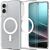 Захисний чохол Spigen (SGP) Ultra Hybrid (MagFit) для Samsung Galaxy S25 Edge (S937) ACS09418 - Clear / White: фото 1 з 13