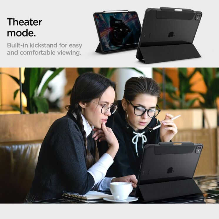 Защитный чехол Spigen (SGP) Ultra Hybrid Pro для Apple iPad Pro 13 (2024) - Black: фото 19 из 21