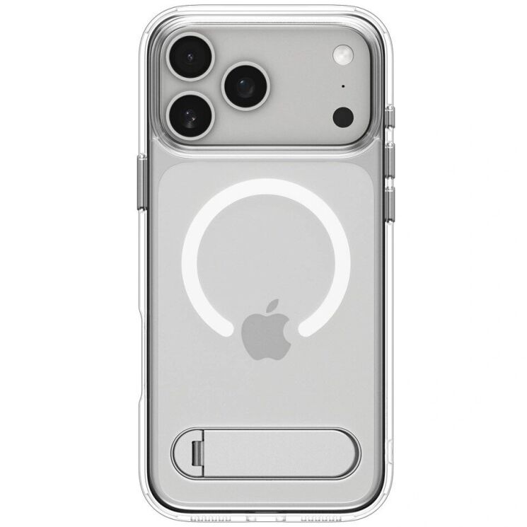 Защитный чехол Spigen (SGP) Ultra Hybrid S (MagFit) для iPhone 17 Pro (ACS09946) - Clear / White: фото 2 из 15